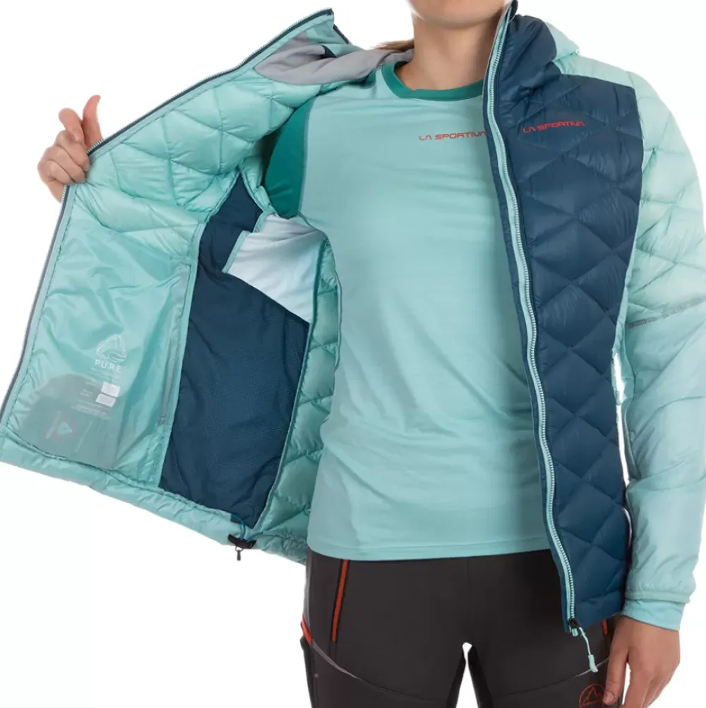 La Sportiva Sale|Jackets^AIGUILLE DOWN JKT W Storm Blue/Iceberg