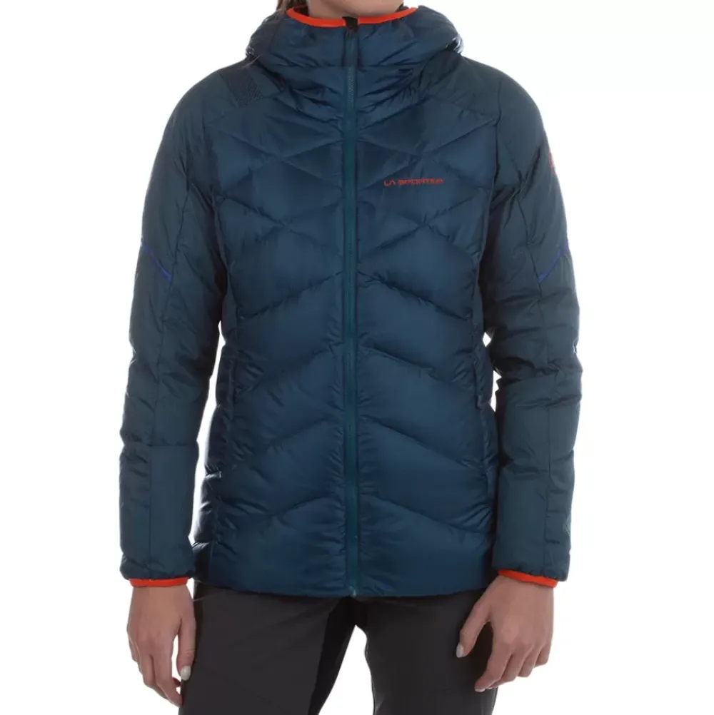 La Sportiva Sale|Jackets^BIVOUAC DOWN JKT W Storm Blue/Cherry Tomato
