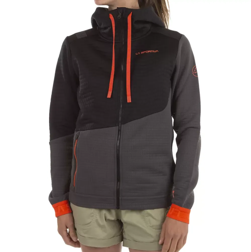 La Sportiva Sweatshirts & Fleece^METHOD HOODY W Carbon/Cherry Tomato