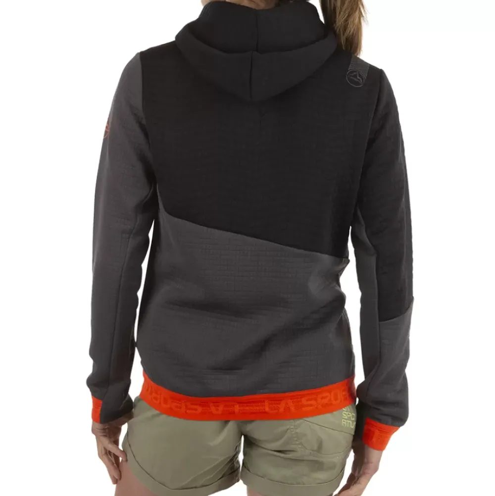 La Sportiva Sweatshirts & Fleece^METHOD HOODY W Carbon/Cherry Tomato