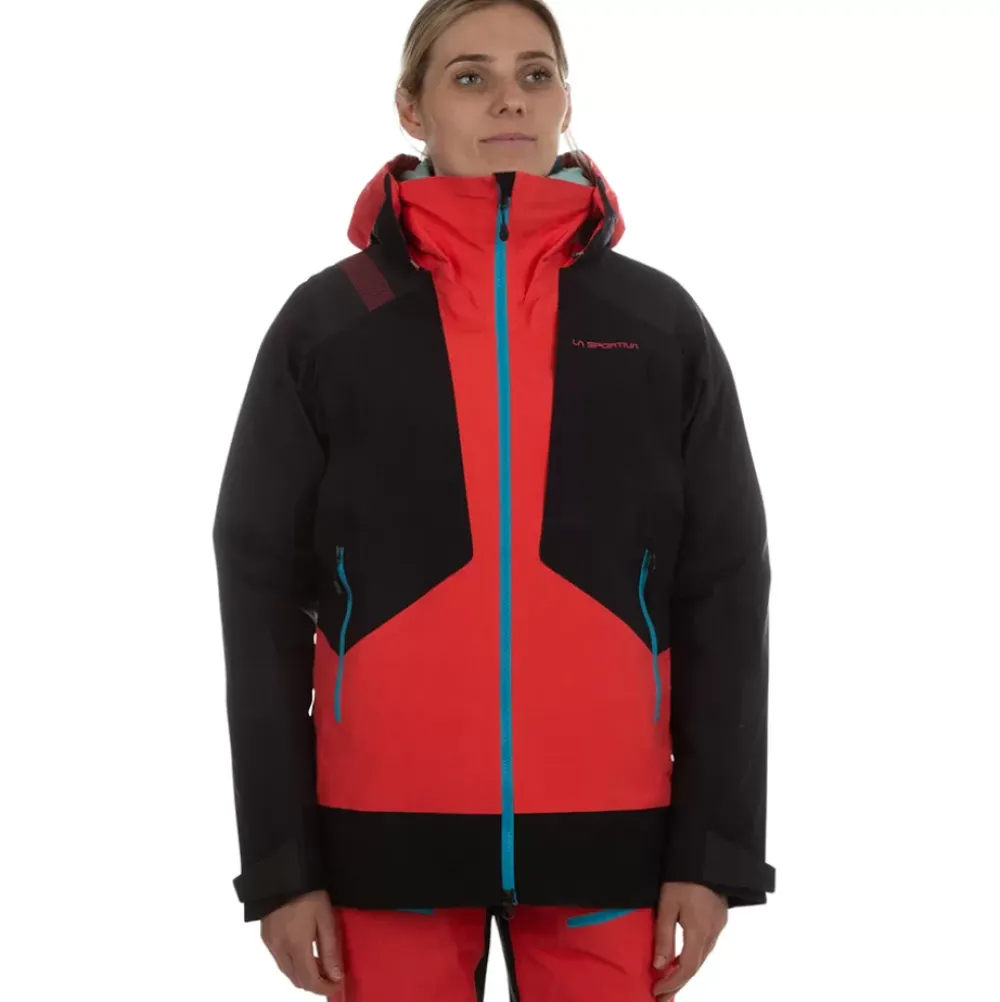 La Sportiva Jackets|Sale^SUPERCOULOIR GTX PRO JKT W Cherry Tomato/Storm Blue