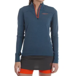 La Sportiva Shirts|Sale^SWIFT LONG SLEEVE W Storm Blue/Cherry Tomato