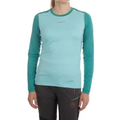 La Sportiva Sale|Shirts^TOUR LONG SLEEVE W Carbon/Cherry Tomato