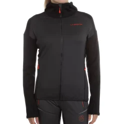La Sportiva Sale|Jackets^UPENDO HOODY W Carbon/Cherry Tomato