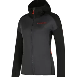 La Sportiva Sale|Jackets^UPENDO HOODY W Carbon/Cherry Tomato